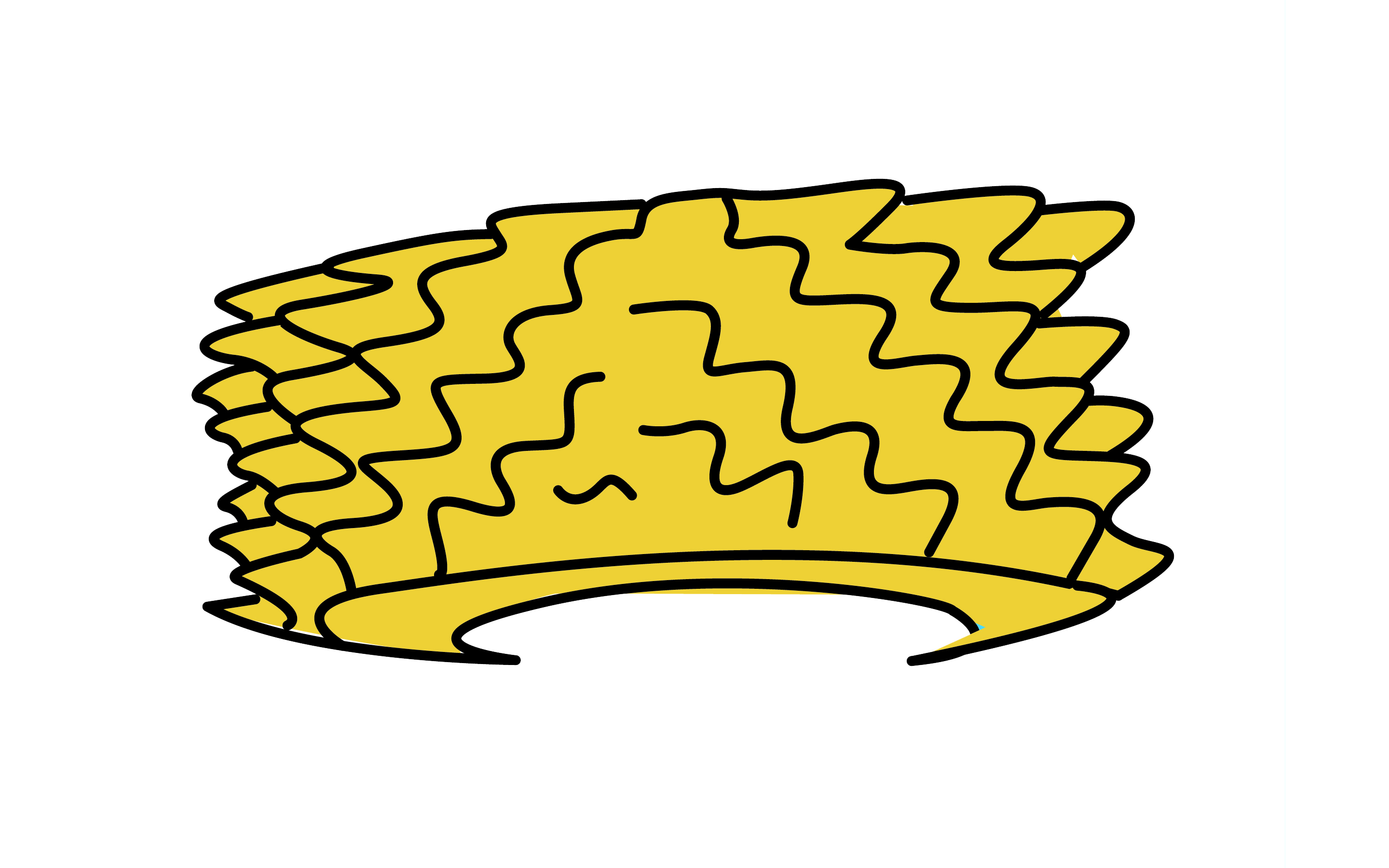 illustration of the spiky headpiece
